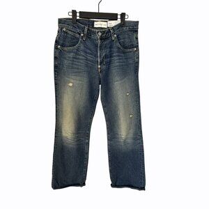 Paper denim & Cloth 100% Cotton Distressed Bootcut Blue Jeans Size 29 Casual Y2K